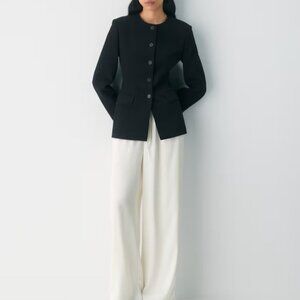 Aritzia White Satin Archer Pants